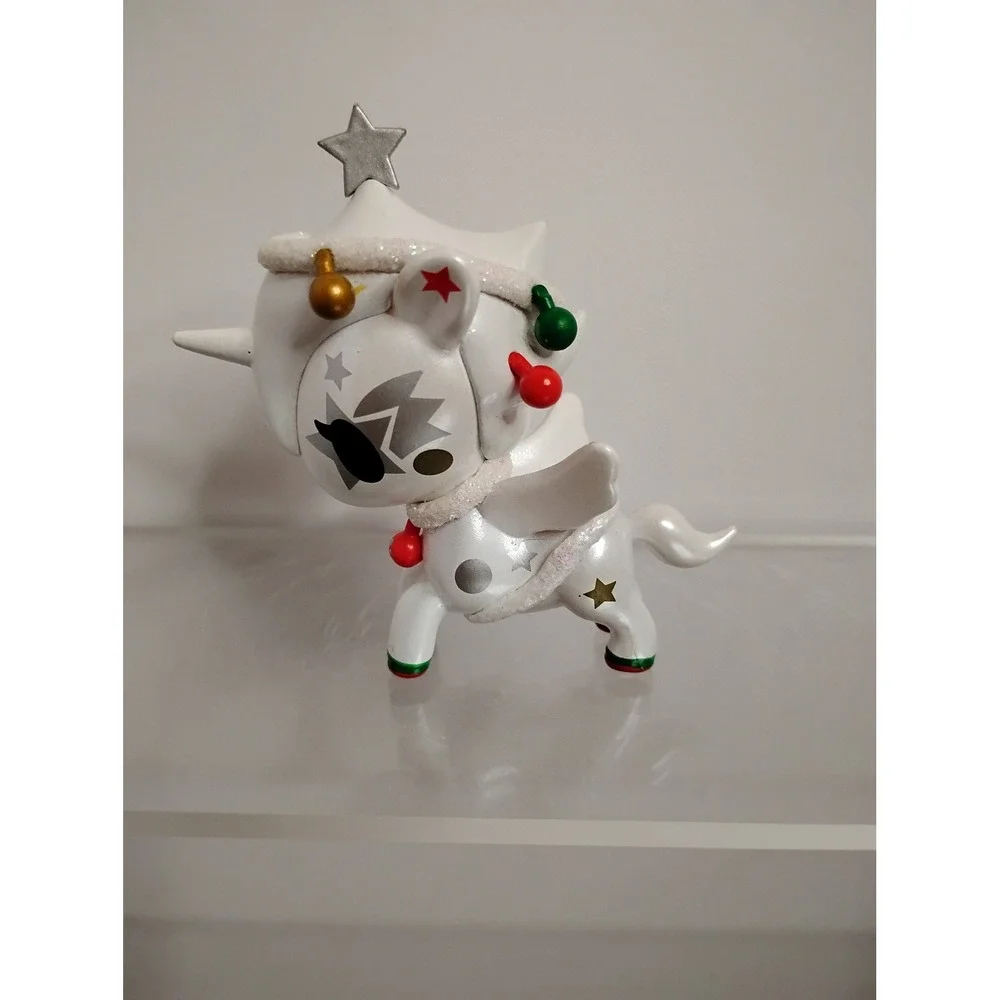 Tokidoki Unicorno Holiday Angelic Vinyl Figure White Christmas Star 3in